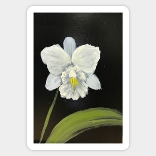 White Orchidia Sticker